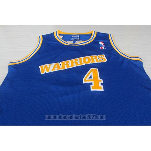 Camiseta Golden State Warriors Chris Webber #4 Retro Azul